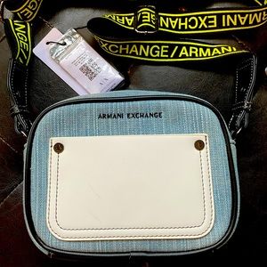 Armani Exchange DENIM SHOULDER BAG